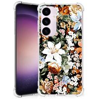 Case voor Samsung Galaxy S24 Plus Dark Flowers - thumbnail