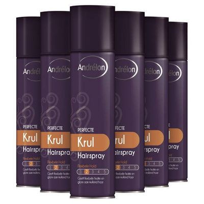 Andrelon Styling Perfecte Krul haarspray - 6 x 250 ml Andrelon Styling Perfecte Krul haarspray - 6 x 250 ml