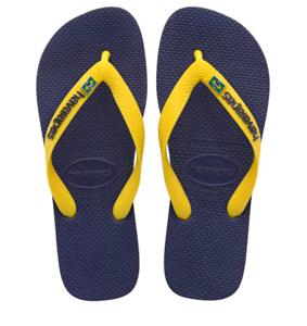 Havaianas Havaianas - Brasil Layers Blauw Rubber Teenslippers Unisex