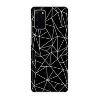 Geometrische lijnen wit: Volledig geprint Samsung Galaxy S20 Plus Hoesje