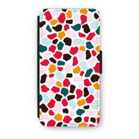 Colored Giraffe: iPhone 7 Plus Flip Hoesje