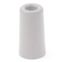 Deurbuffer / deurstopper - wit - rubber - 75 x 40 mm - deurstop