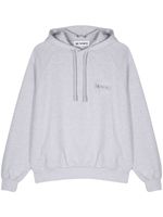 Sunnei hoodie en coton à logo brodé - Gris - thumbnail