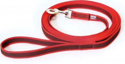 Lange lijn hond - Antislip - 20mm x 3m - Met handvat - Rood