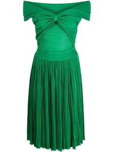 Antonino Valenti robe évasée à détail torsadé - Vert