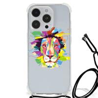 iPhone 14 Pro Max Stevig | Bumper Hoesje | Lion Color