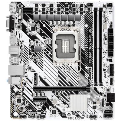 ASRock H610M-HDV/M.2+ D5 Moederbord Socket Intel LGA 1700 Vormfactor Micro-ATX Moederbord chipset Intel® H610