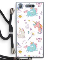 Fantasiewereld: Sony Xperia XZ1 Transparant Hoesje met koord