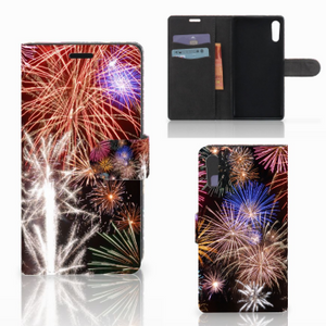 Sony Xperia XZ | Sony Xperia XZs Wallet Case met Pasjes Vuurwerk