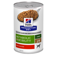 Hill&apos;s Prescription Diet J/D Metabolic + Mobility Weight Management hond 12x370gr blik