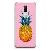 Grote ananas: OnePlus 6 Transparant Hoesje