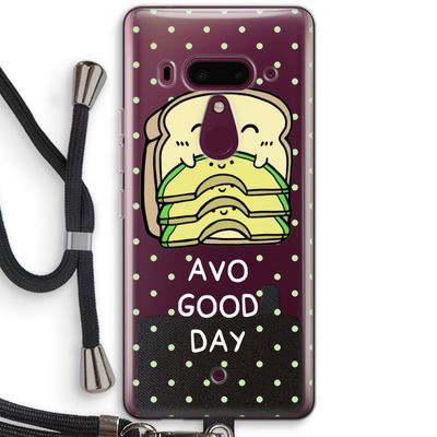 Avo Good Day: HTC U12+ Transparant Hoesje met koord