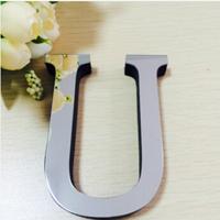 2 PC'S Home Decoratie creatieve persoonlijkheid Engelse letters acryl spiegel 3D DIY muur stickers (U)