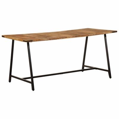 Eettafel 160x80x75 cm massief mangohout