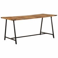 Eettafel 160x80x75 cm massief mangohout
