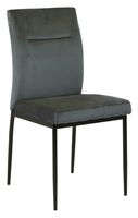Bendt Eetkamerstoel 'Demia' Velvet, kleur Donkergrijs
