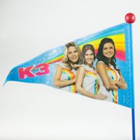 K3 Fietsvlag blauw/rood
