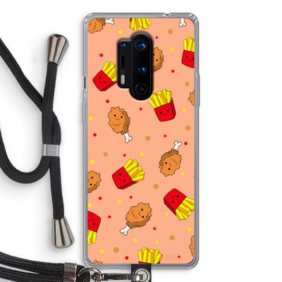 Chicken 'n Fries: OnePlus 8 Pro Transparant Hoesje met koord