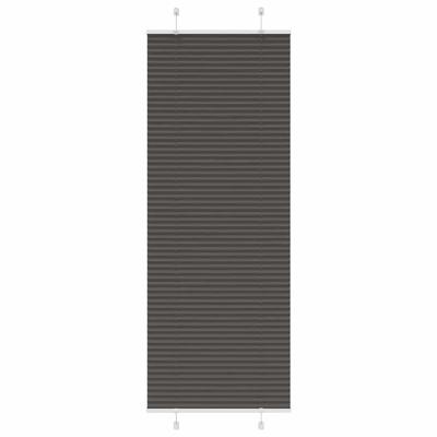 Pliss rolgordijn 80x200 cm stofbreedte 79,4 cm polyester zwart