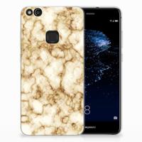 Huawei P10 Lite | TPU | Siliconen hoesje | Marmer Goud