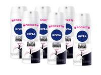 Nivea Black & White Invisible Original Deodorant Spray Pocket Voordeelverpakking