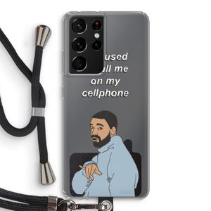 Hotline bling: Samsung Galaxy S21 Ultra Transparant Hoesje met koord