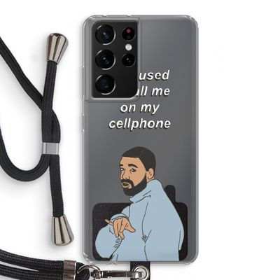Hotline bling: Samsung Galaxy S21 Ultra Transparant Hoesje met koord