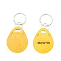 10 stuks 125KHz TK/EM4100 proximity ID kaart Chip Sleutelhanger sleutel ring (oranje)