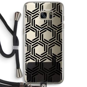 Geometrisch patroon: Samsung Galaxy S7 Edge Transparant Hoesje met koord