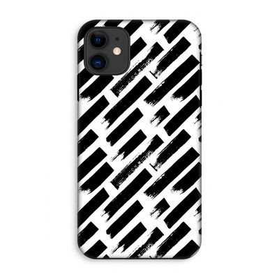 Zwarte vegen: iPhone 11 Tough Case