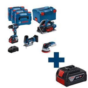 Bosch Professional Accu Toolkit 4-delig 18V GSR+GKT+GST+GEX in L-Boxx - 0615990N36