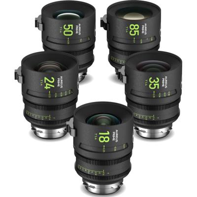 NiSi AUREUS PRIME SET PL-Mount (18/T1.4, 24/T1.4 ,35/T1.4, 50/T1.4, 85/T1.4), 1x Hardshell Case