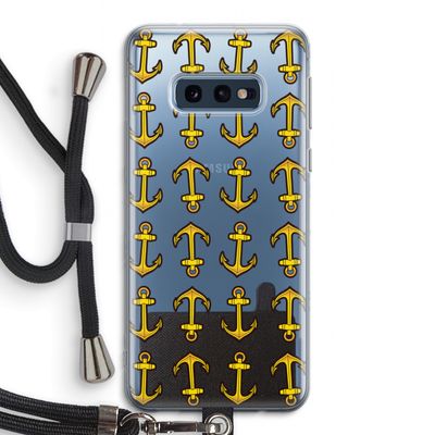 Musketon Anchor: Samsung Galaxy S10e Transparant Hoesje met koord