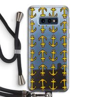 Musketon Anchor: Samsung Galaxy S10e Transparant Hoesje met koord