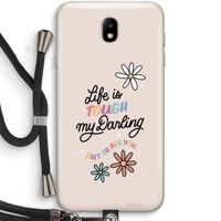 Tough Life: Samsung Galaxy J7 (2017) Transparant Hoesje met koord