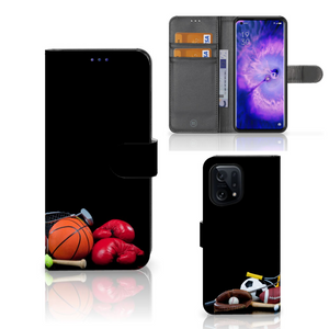 OPPO Find X5 Wallet Case met Pasjes Sports