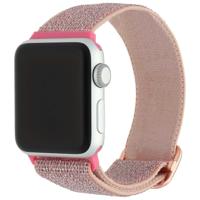 Apple Watch Nylon Geweven Solo Band - Glitter Lichtroze - 44, 45, 46 & 49mm Apple Watch Nylon Geweven Solo Band - Glitter Lichtroze - 44, 45, 46 & 49mm
