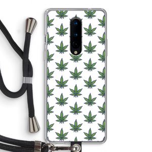 Weed: OnePlus 8 Transparant Hoesje met koord