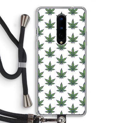 Weed: OnePlus 8 Transparant Hoesje met koord