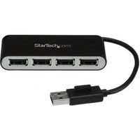 StarTech.com ST4200MINI2 USB 2.0 480Mbit/s Zwart, Zilver hub & concentrator - thumbnail