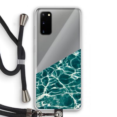Weerkaatsing water: Samsung Galaxy S20 Transparant Hoesje met koord