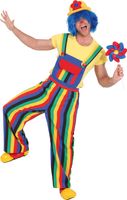 Tuinbroek Clown Gestreept Volwassenen