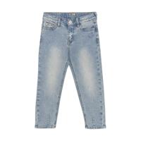 Daily7 winter jeansbroek meisjes - blauw - mom fit/harten zak