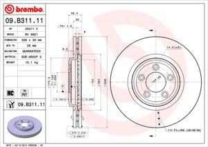 Remmenset, remschijf BREMBO, Remschijftype: Binnen geventileerd, Inbouwplaats: Achteras: , u.a. für Jaguar, Daimler