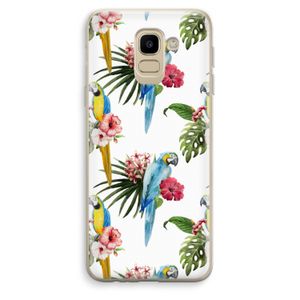 Kleurrijke papegaaien: Samsung Galaxy J6 (2018) Transparant Hoesje