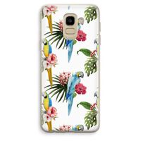 Kleurrijke papegaaien: Samsung Galaxy J6 (2018) Transparant Hoesje