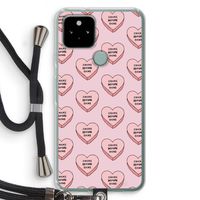 Chicks before dicks: Pixel 5 Transparant Hoesje met koord