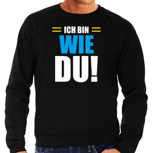 Apres ski trui Ich bin wie du zwart heren - Wintersport sweater - Foute apres ski outfit