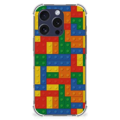 iPhone 16 Pro Doorzichtige Silicone Hoesje Blokken iPhone 16 Pro Doorzichtige Silicone Hoesje Blokken