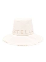 Stella McCartney chapeau à logo appliqué - Tons neutres